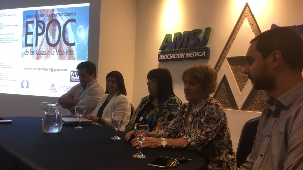 Taller sobre EPOC se realizó en la AMSJ en forma conjunta con la Cátedra y la Sociedad Uruguay de Neumología